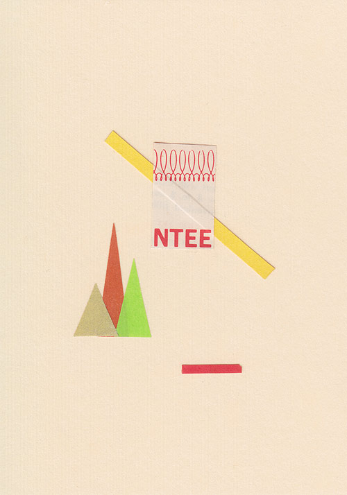 Collage studies by artist Chad Kouri