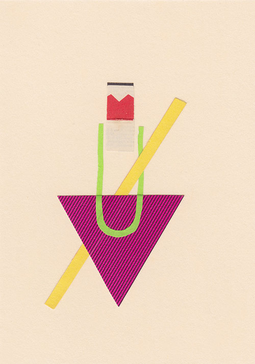 Collage studies by artist Chad Kouri
