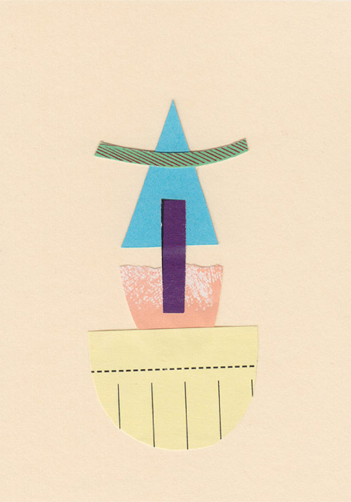 Collage studies by artist Chad Kouri