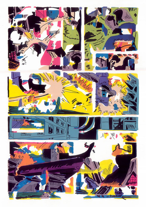 Artist screenprints John David Deardourff