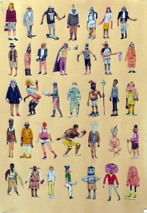 drawings by Artist Charlie Roberts