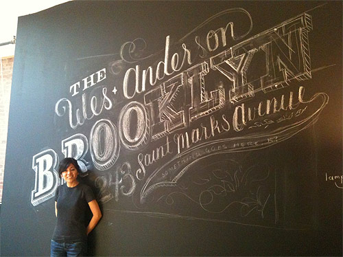 Chalk Lettering by graphic designer Dana Tanamachi