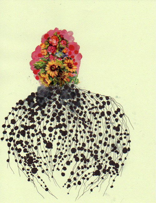Artist Jenny Brown drawings collages