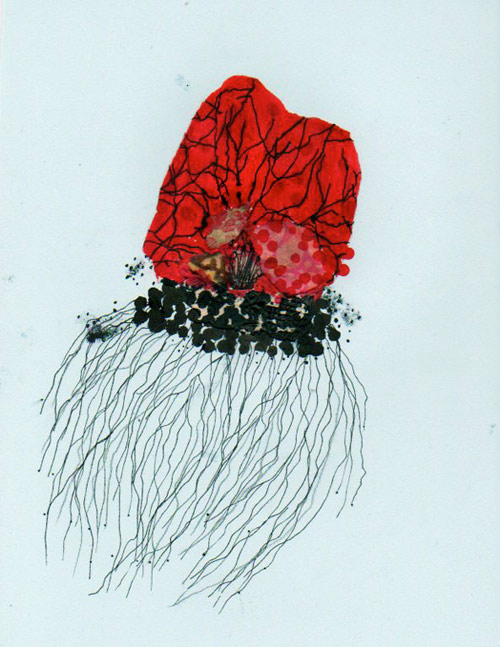 Artist Jenny Brown drawings collages