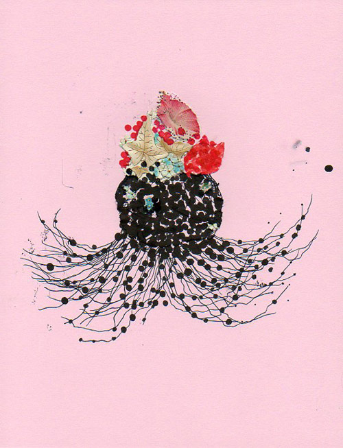 Artist Jenny Brown drawings collages