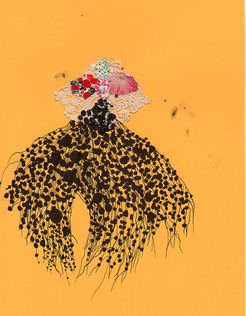 Artist Jenny Brown drawings collages