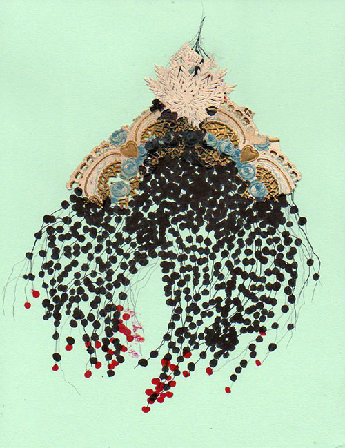 Artist Jenny Brown drawings collages