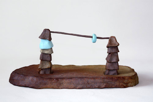 Sculptures by artist Leah Wolff
