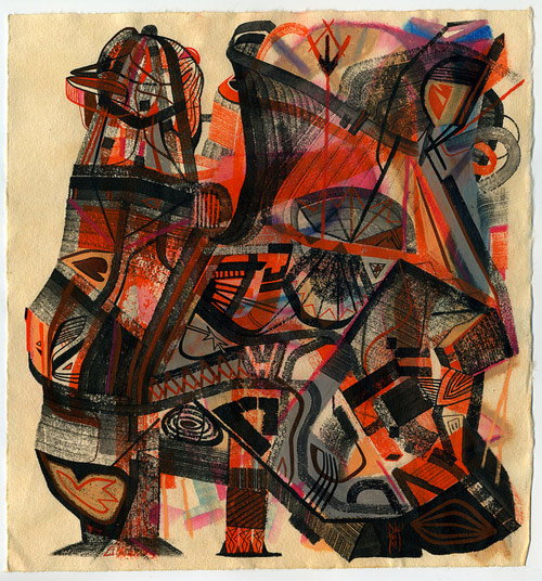 Drawings by artist Robert Hardgrave