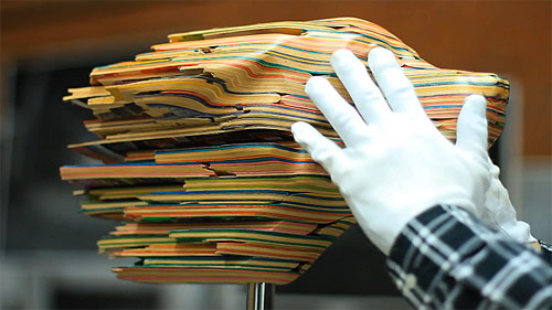 Keith Hufnagel x Haroshi x DLX skateboard sculptures