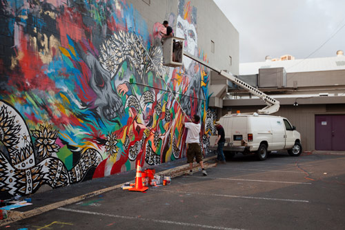 pow wow hawaii day 4 art painting in the streets