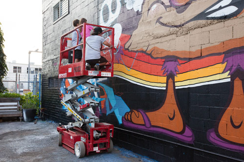 pow wow hawaii day 4 art painting in the streets