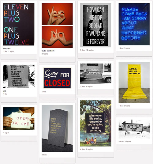 text word art on Pinterest