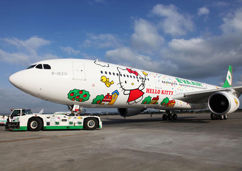 Hello Kitty Airlines collaboration with Taiwan-based EVA Air