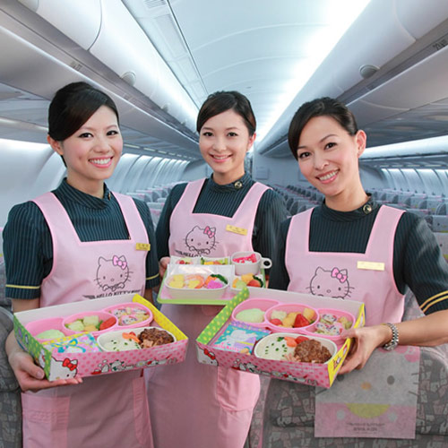 Hello Kitty Airlines collaboration with Taiwan-based EVA Air