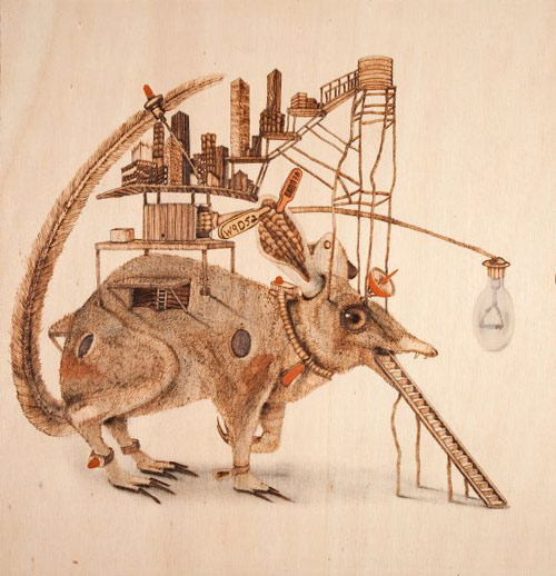 Drawings by artist Scott Marr