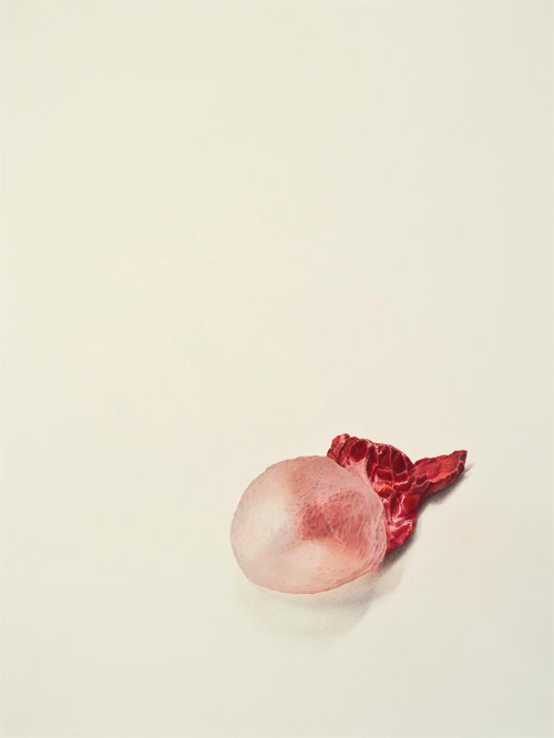 Bubble gum drawings by artist Julia Randall