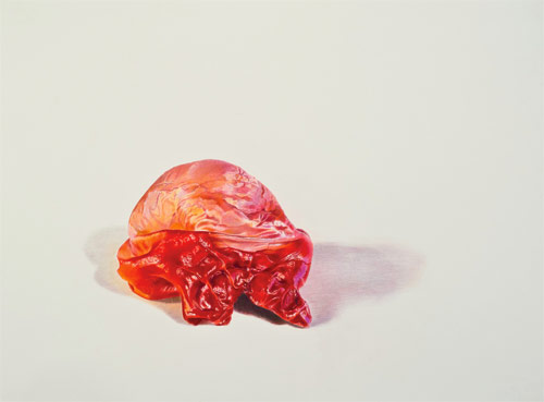 Bubble gum drawings by artist Julia Randall