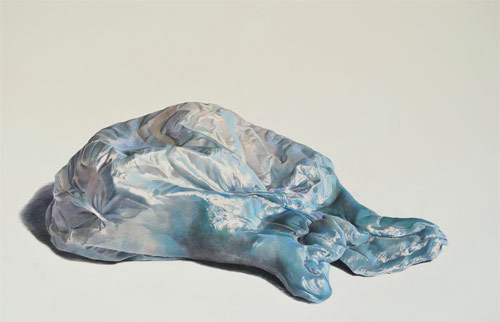 Bubble gum drawings by artist Julia Randall