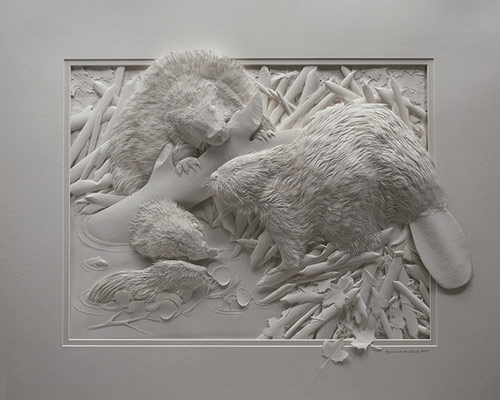 Cut paper art by Calvin Nicholls