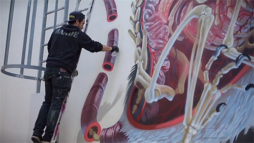 artist nychos painting vienna austria