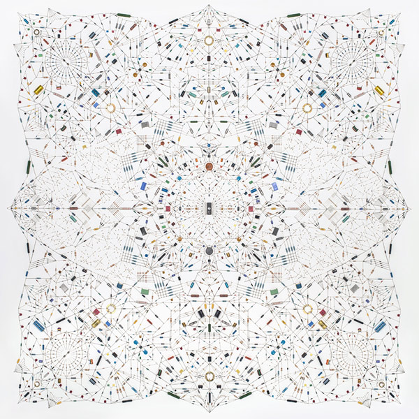 Mandalas Made From Electronic Components by Artist Leonardo Ulian