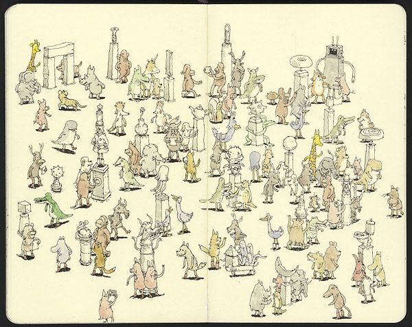 Fantastic Sketchbook Drawings by Illustrator Mattias Adolfsson ...