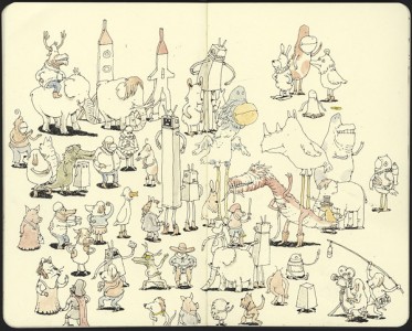 Fantastic Sketchbook Drawings by Illustrator Mattias Adolfsson ...
