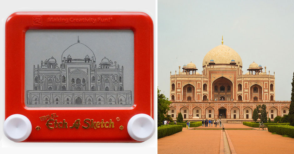 Jane Labowitch Etch a Sketch Recreates Her Travels to India: PHOTOS