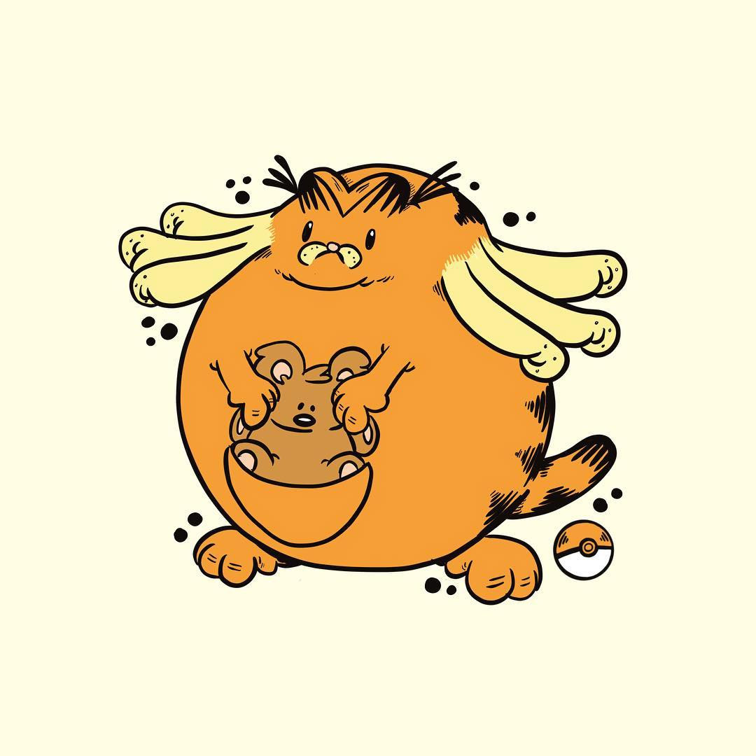 Garfemon Ditto Artist Re-Imagining Every Pokémon as Garfield! – BOOOOOOOM! – CREATE ...