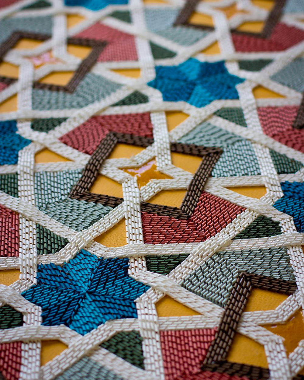 Woven Paper Tapestries by Artist Gunjan Aylawadi BOOOOOOOM! CREATE