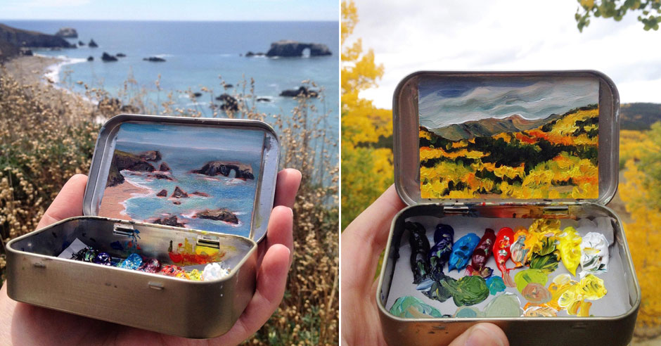 Miniature landscapes inside mint tins – in pictures, Art and design