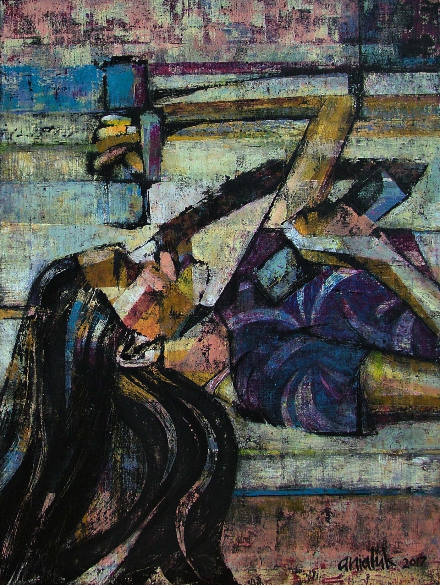 Contemporary acrylic portraits of women – BOOOOOOOM! – CREATE * INSPIRE : An astonishing picture depicting a gorgeous landscape. Its hues are striking and mix perfectly. Its arrangement is fantastic, with its particulars are also very sharp.