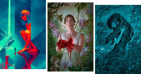 Film posters by James Jean - Blade Runner 2049, mother!, The Shape of Water