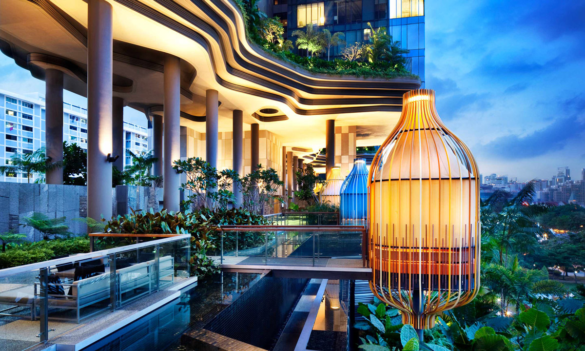 Parkroyal on Pickering, hotel in Singapore. Photo: Patrick Bingham-Hall