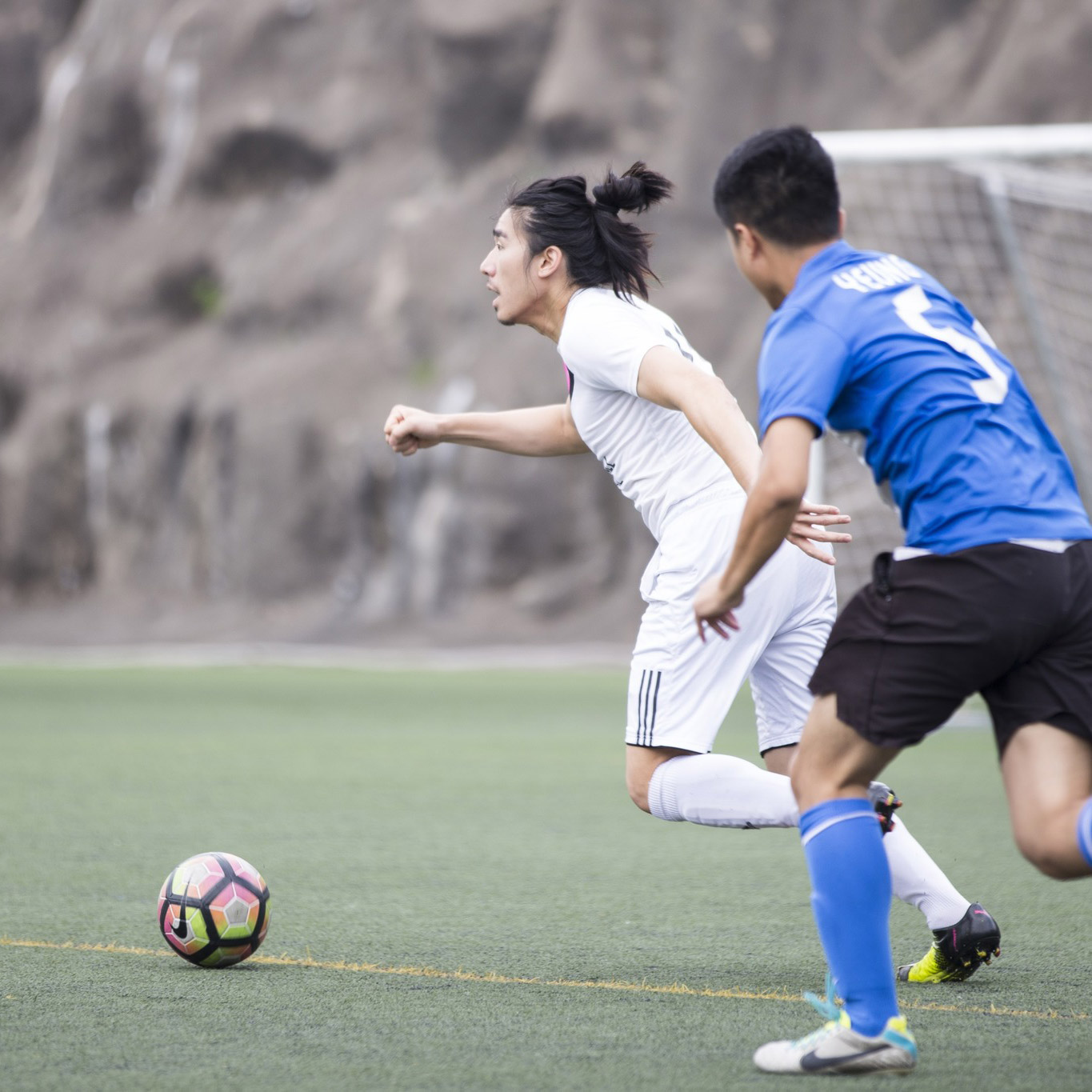 Eugene playing football