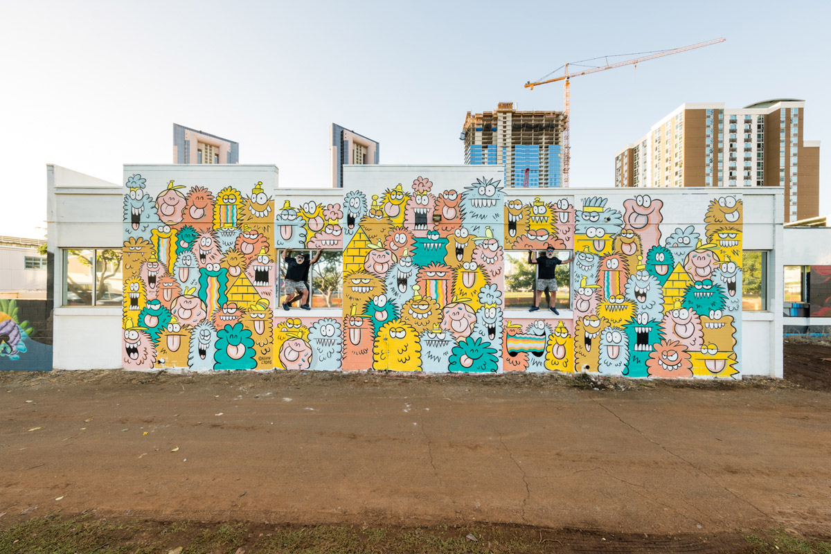 Mural by Kevin Lyons, photo by Brandon Shigeta