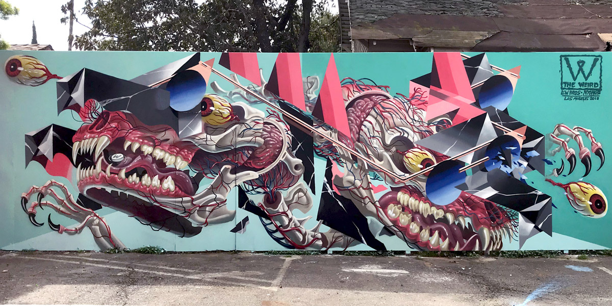 2272 Venice Blvd. Los Angeles — collab wall with Nychos