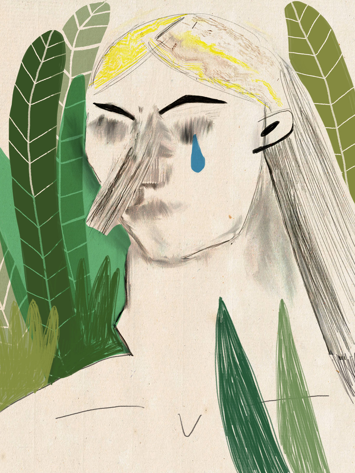 Crying woman by Sofi-Naydenova