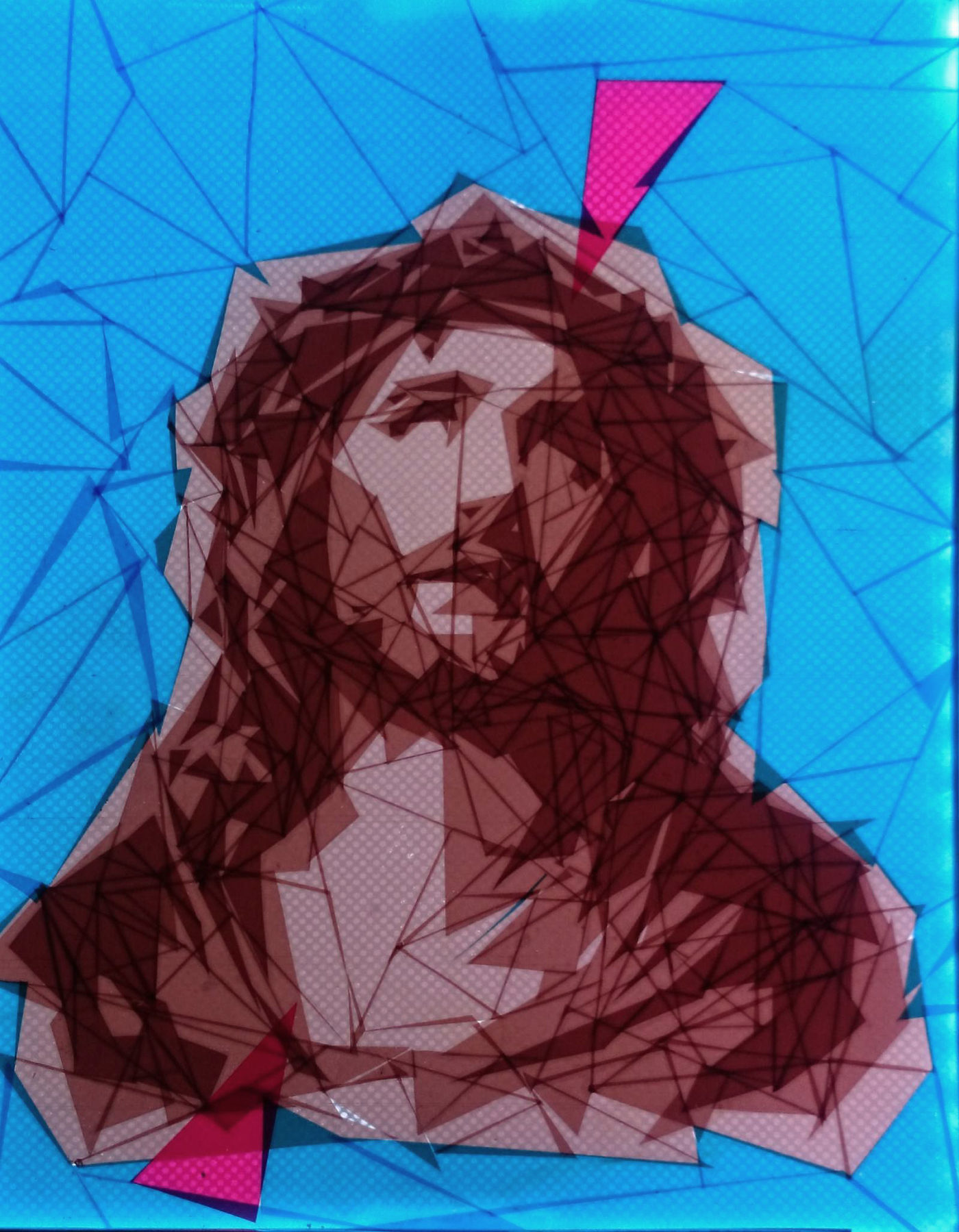 “OMG” tape art installation BOOOOOOOM! CREATE * INSPIRE