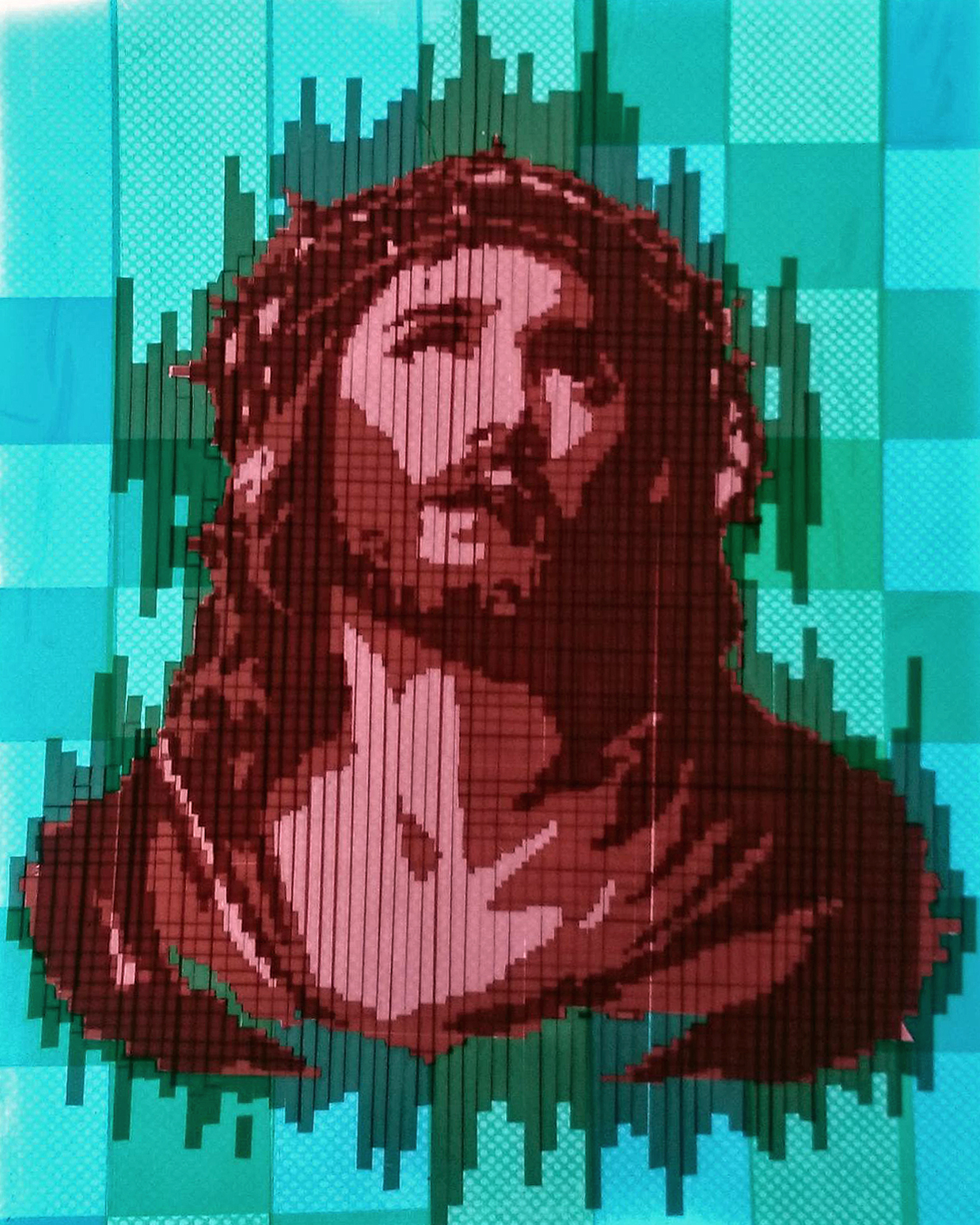 “OMG” tape art installation BOOOOOOOM! CREATE * INSPIRE