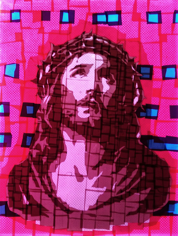 “OMG” tape art installation BOOOOOOOM! CREATE * INSPIRE