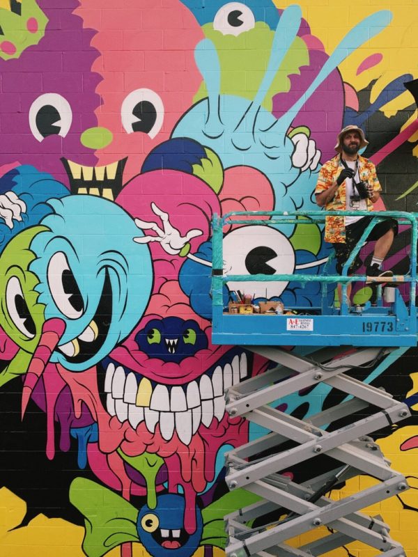 Creative Process: How Alex Pardee Painted his Mural at POW! WOW ...