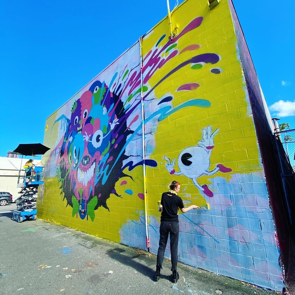 Creative Process: How Alex Pardee Painted his Mural at POW! WOW! –  BOOOOOOOM! – CREATE * INSPIRE * COMMUNITY * ART * DESIGN * MUSIC * FILM *  PHOTO * PROJECTS