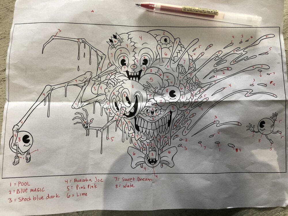 Creative Process: How Alex Pardee Painted his Mural at POW! WOW! –  BOOOOOOOM! – CREATE * INSPIRE * COMMUNITY * ART * DESIGN * MUSIC * FILM *  PHOTO * PROJECTS