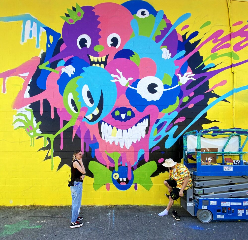 Creative Process: How Alex Pardee Painted his Mural at POW! WOW! –  BOOOOOOOM! – CREATE * INSPIRE * COMMUNITY * ART * DESIGN * MUSIC * FILM *  PHOTO * PROJECTS