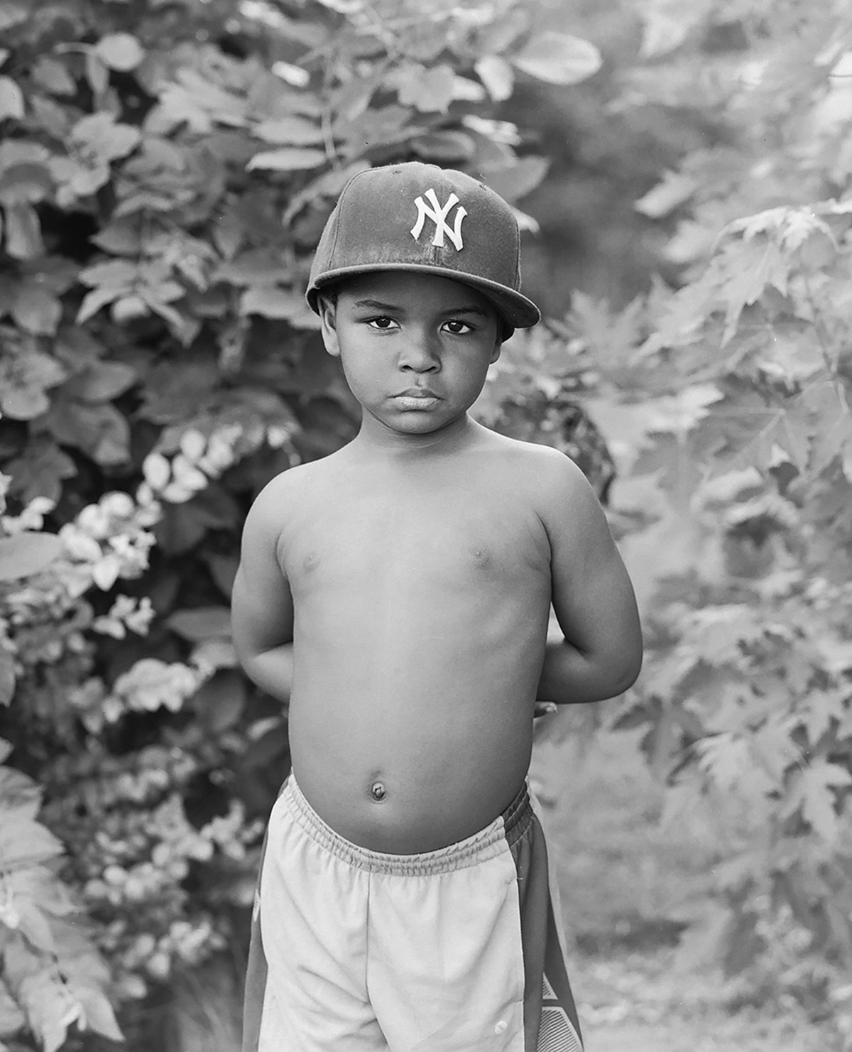 His ongoing series, "Little Black Boy," addresses... 