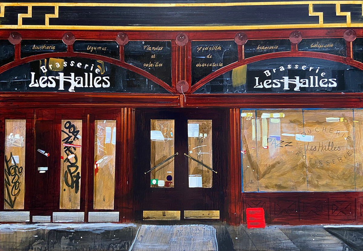 Narbi Price Retratos do Passado Untitled Windows Painting Les Halles For Tony