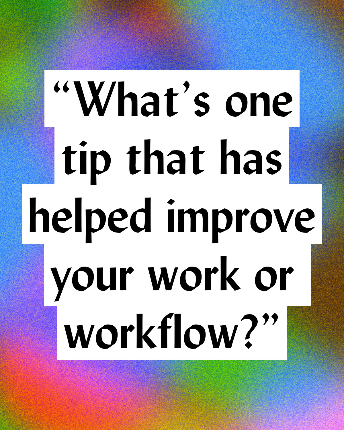 أسرار أفضل سير عمل إبداعي
بووووووم!
اصنع، ألهم، مجتمع، فن، تصميم، موسيقى، فيلم، تصوير، مشاريع