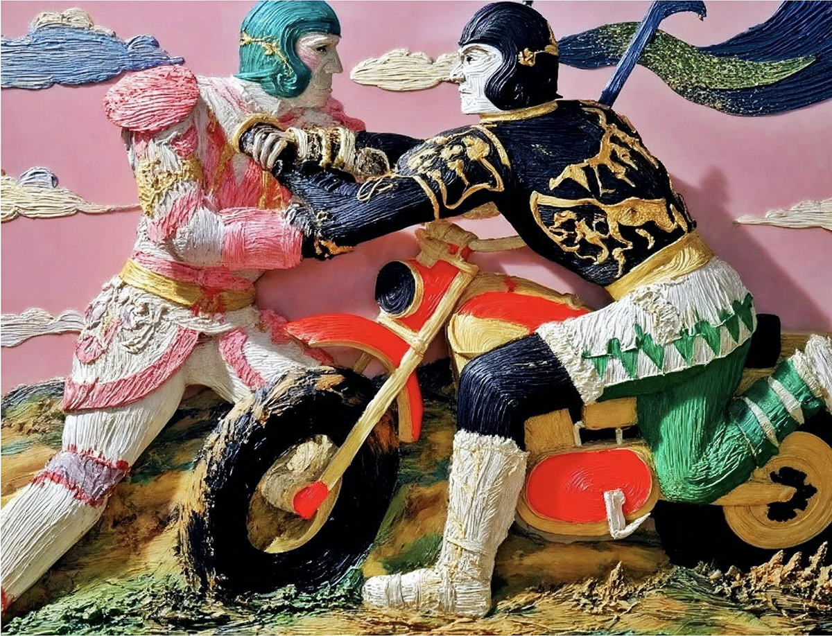 "Throttle. Fang. Feather." by Artist Caleb Weintraub
